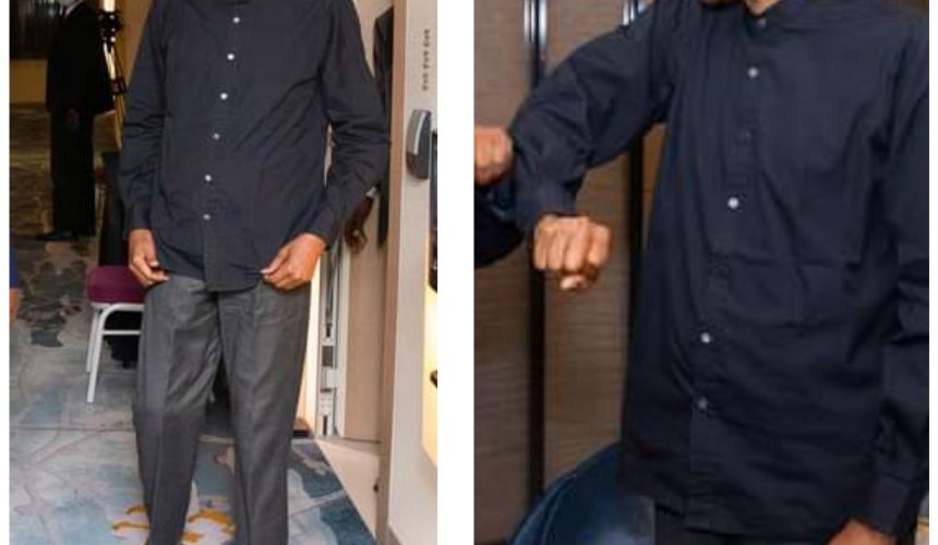 President Buhari rocks casual outfit in Brussels