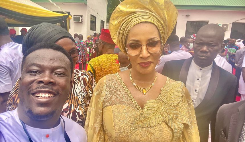 Bianca Ojukwu all smiles after fight with Obiano’s wife at Soludo’s inauguration (photo)
