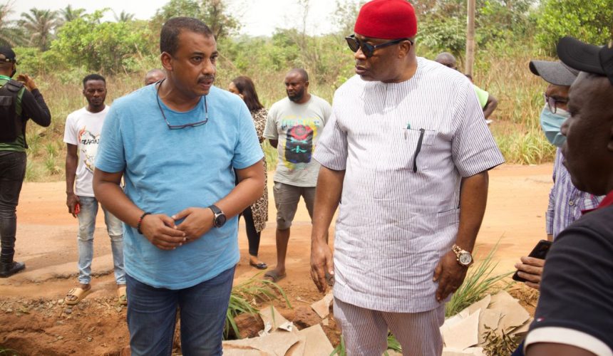 ENUGU REP DEPUTY MINORITY LEADER, okechuwku INTERVENES IN ’DEATH TRAP’, RECONSTRUCTS OLD ENUGU-ANAMBRA ROAD