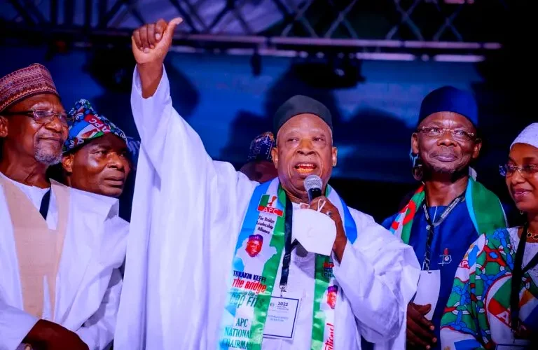 “Don’t Rip Open Your Stomach With Knife,” – APC Chairman, Adamu Tells Amaechi, El-Rufai To Stop Criticising Buhari Government Over Insecurity