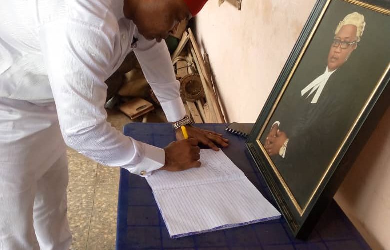 ENUGU REP DEPUTY MINORITY LEADER, OKECHUKWU CONSOLES THE FAMILY OF LATE SPEAKER, CLETUS ENEBE OVER HIS DEATH
