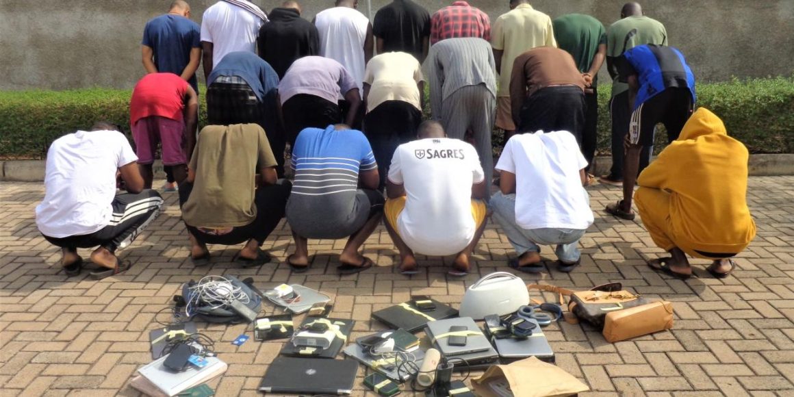 23 Suspected Internet Fraudsters Arrested With Exotic Cars, 43 Mobile Phones, 11 Laptops In Enugu 