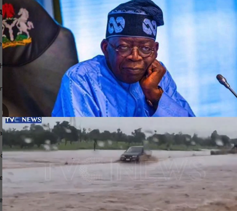 Heavy flood delays President Bola Tinubu condolence visit to Benue state (video)