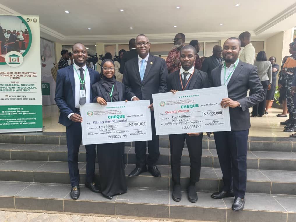 ABU Wins ₦5 Million at Inaugural ECOWAS Court of Justice Moot Court Competition