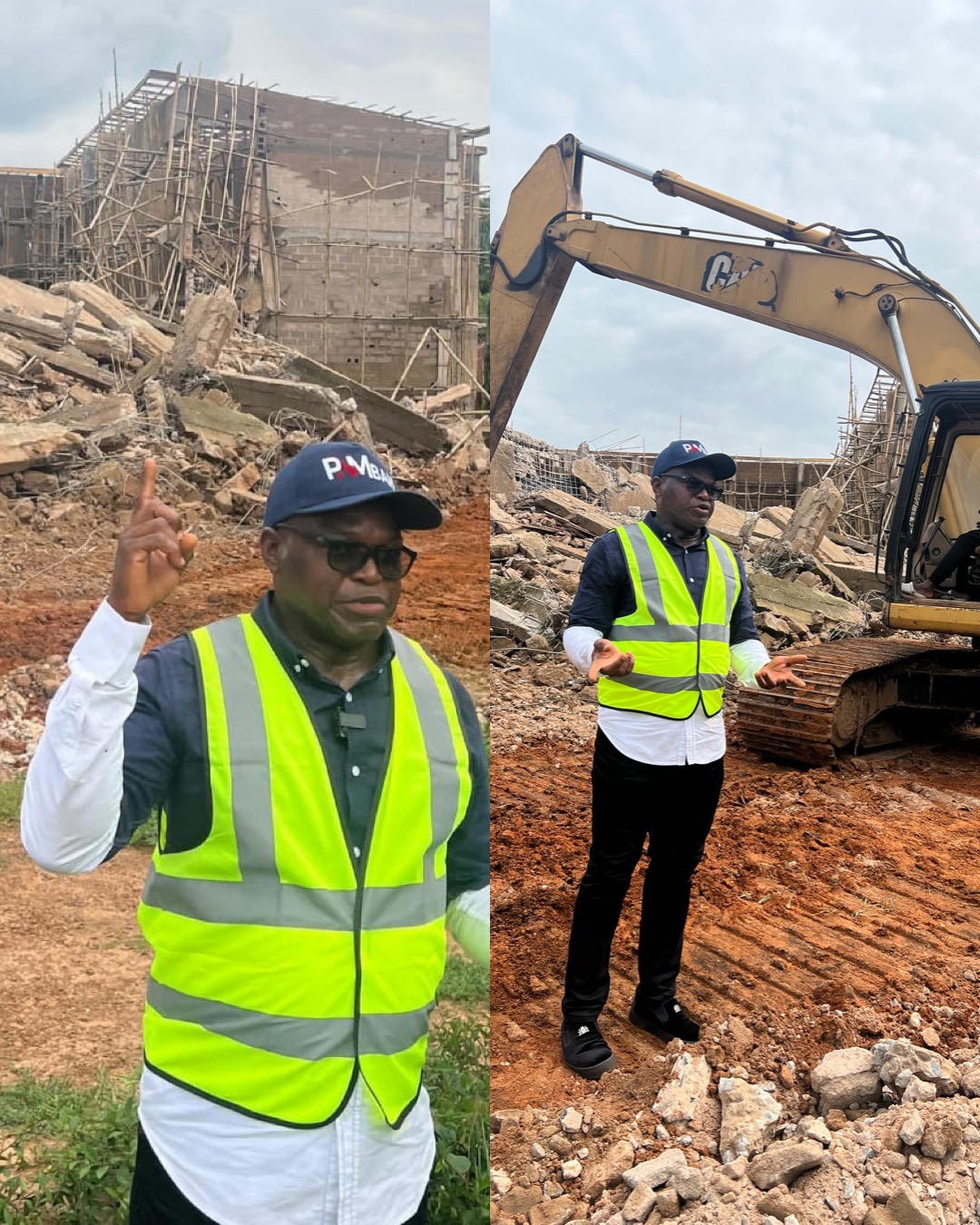 Enugu Government Demolishes Defective Smart School Structure in Isi-Uzo Contract terminated as Governor Mbah enforces zero-tolerance stance on substandard projects