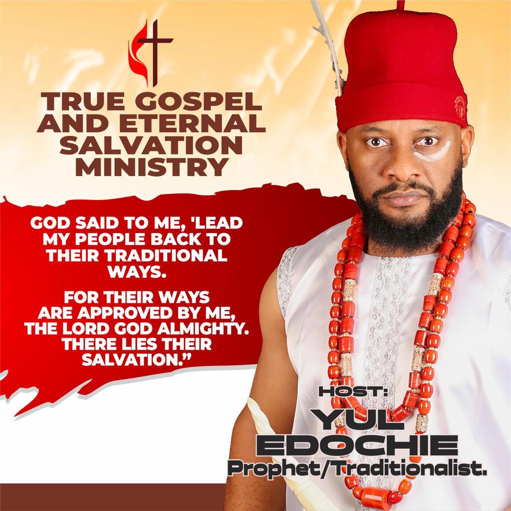 Yul Edochie Sparks Reactions as He Declares Himself a Prophet and Traditionalist