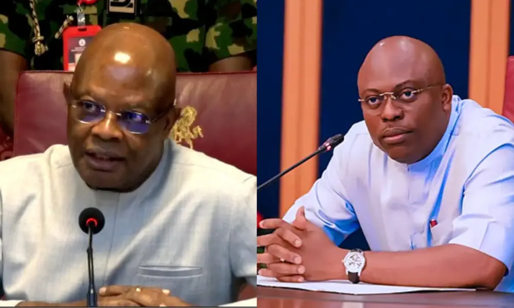 Rear Admiral Ibok‑Ete Ibas Hands Over Power to Reinstated Governor Sim Fubara in Rivers State