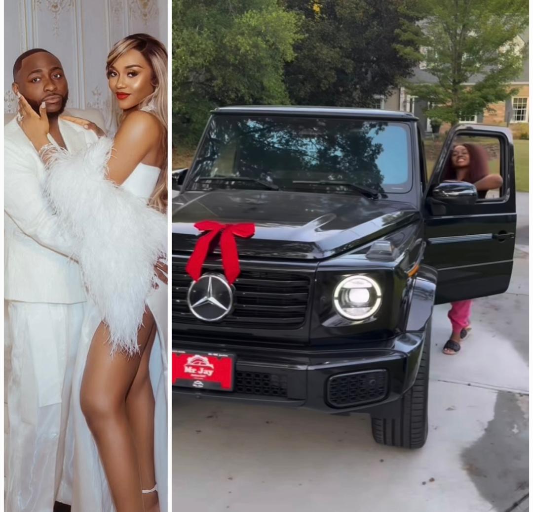 “Only the best for my lady” – Davido says as he surprises his wife, Chioma, with a brand-new 2025 Mercedes-Benz G580 (video)