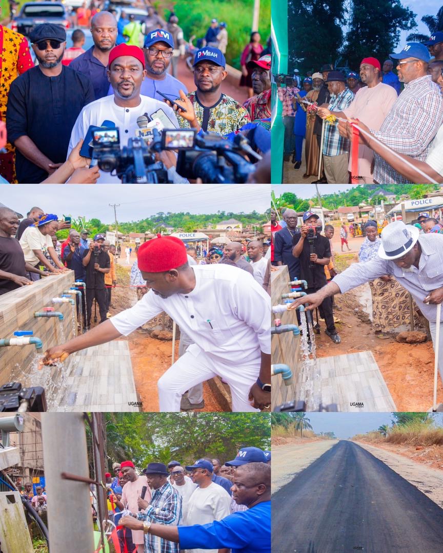 Gov. Mbah Embarks on Two-Day Commissioning Tour of Landmark Projects Executed by Hon. Uchenna Okolo Across All The Communities in Awgu LGA