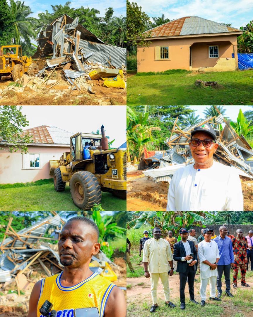 Enugu Govt Demolishes Another Building Used for Kidnapping …Mbah administration sustains zero-tolerance stance on criminality