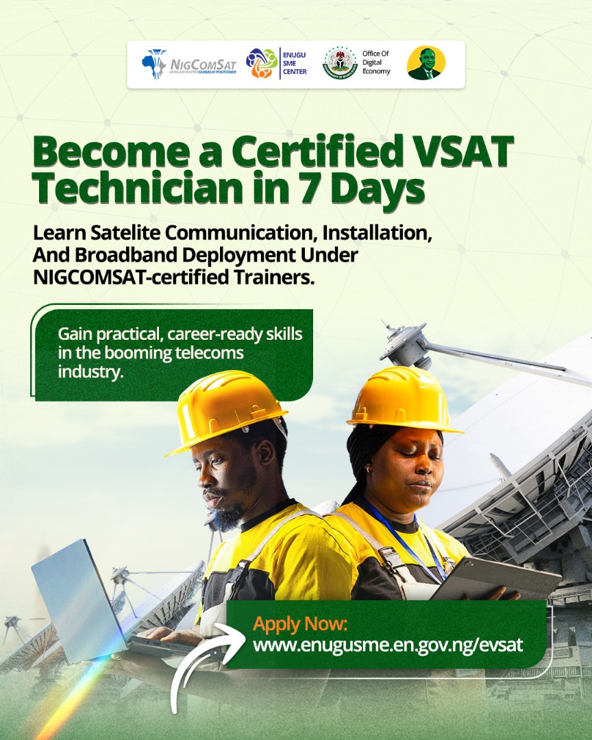 Now Open: Enugu VSAT Training Program 2025 – Become a Certified Satellite Broadband Technician