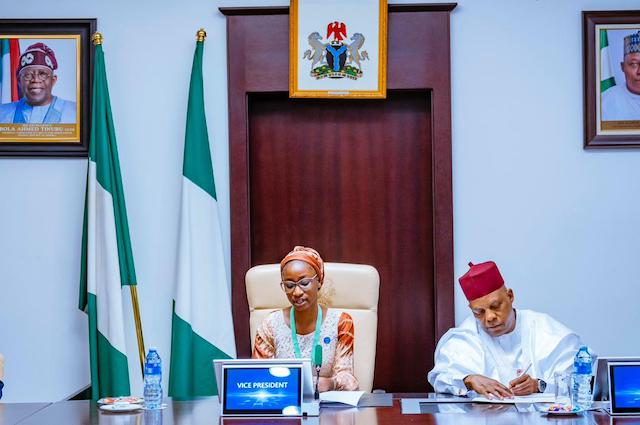 Vice president Kashim Shettima steps aside as teenager Joy Ogah becomes ‘Vice president for a day’ — calls for girl-child education and equal opportunity