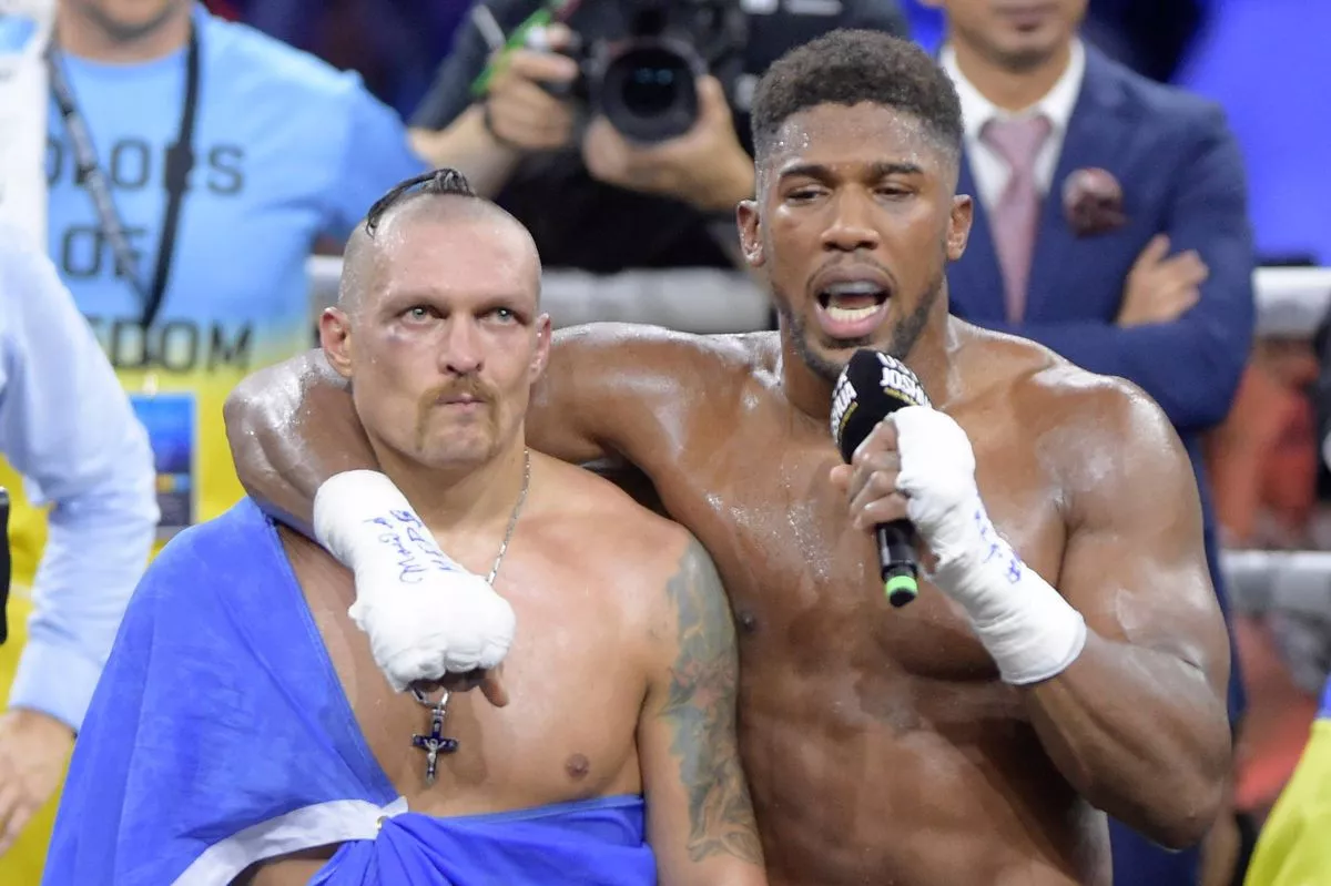 Oleksandr Usyk Sends Encouraging Message to Anthony Joshua Following Car Wreck