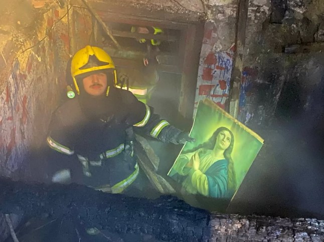 Virgin Mary Painting Remains Unscathed After Fire Destroys Family Home