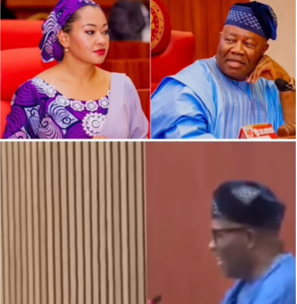 Senate President Godswill Akpabio and other lawmakers burst into laughter as he announces the birthday of his colleague, Senator Natasha