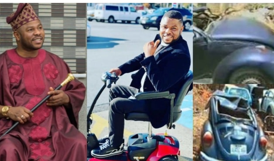 Veteran gospel singer Yinka Ayefele shares emotional moment with his triplets as they ask why he can’t walk