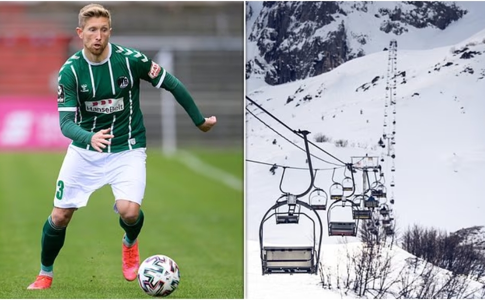 Former German international footballer d!ed after falling from ski-slope chair-lift in front of his wife