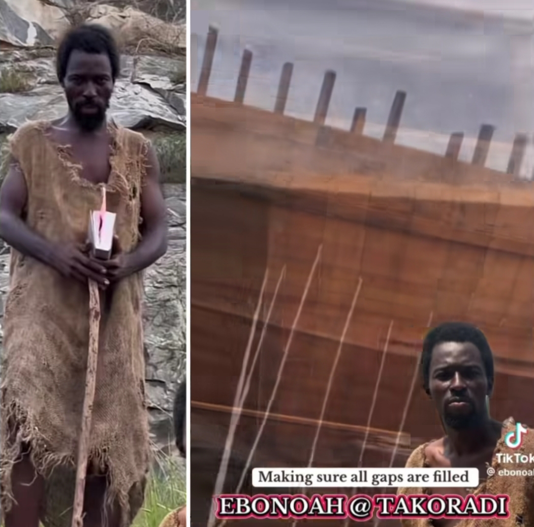 Video of ark built by Ghanaian Pastor who is claiming God wants to destroy the earth with flood just like the days of Noah