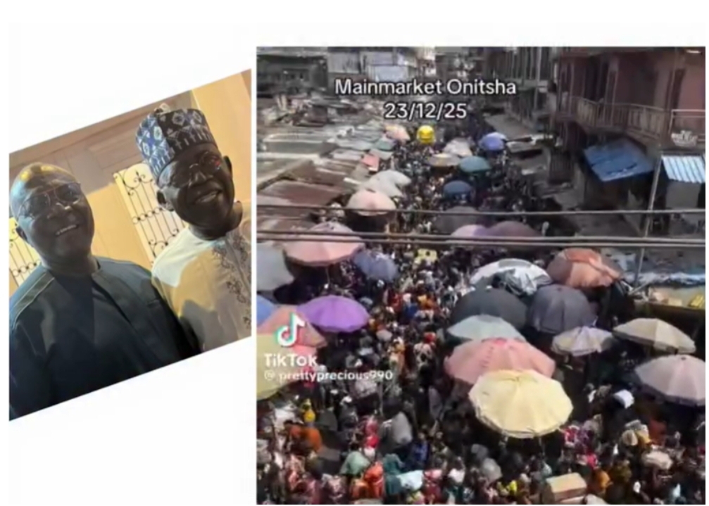 President Tinubu’s media aide Bayo Onanuga shares video of a crowd at Onitsha Main Market as a positive sign that the economy is thriving under the current administration