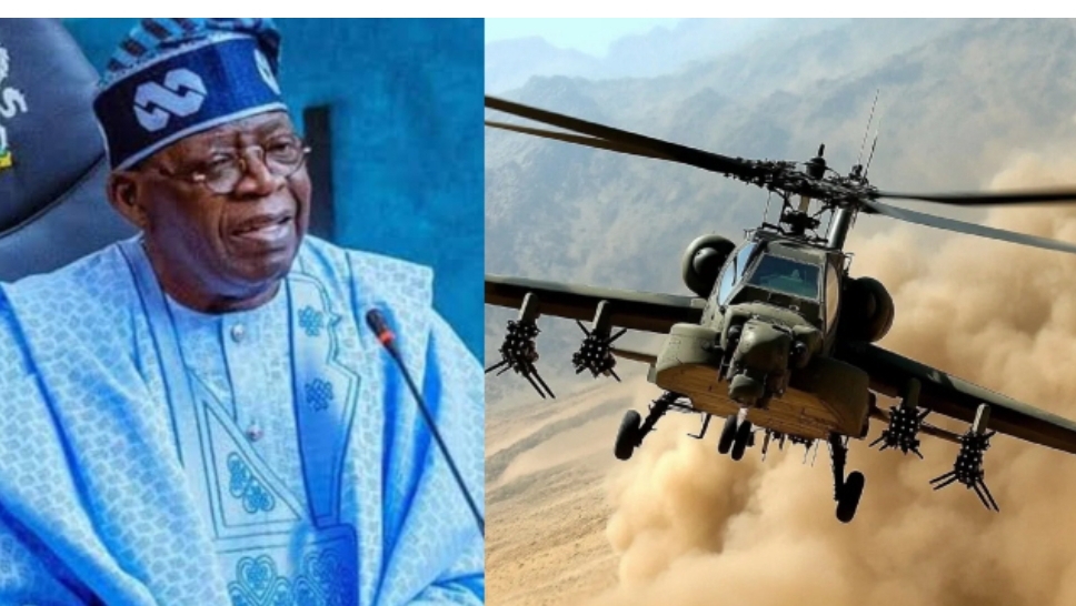 Tinubu announces arrival of 4 US attack helicopters