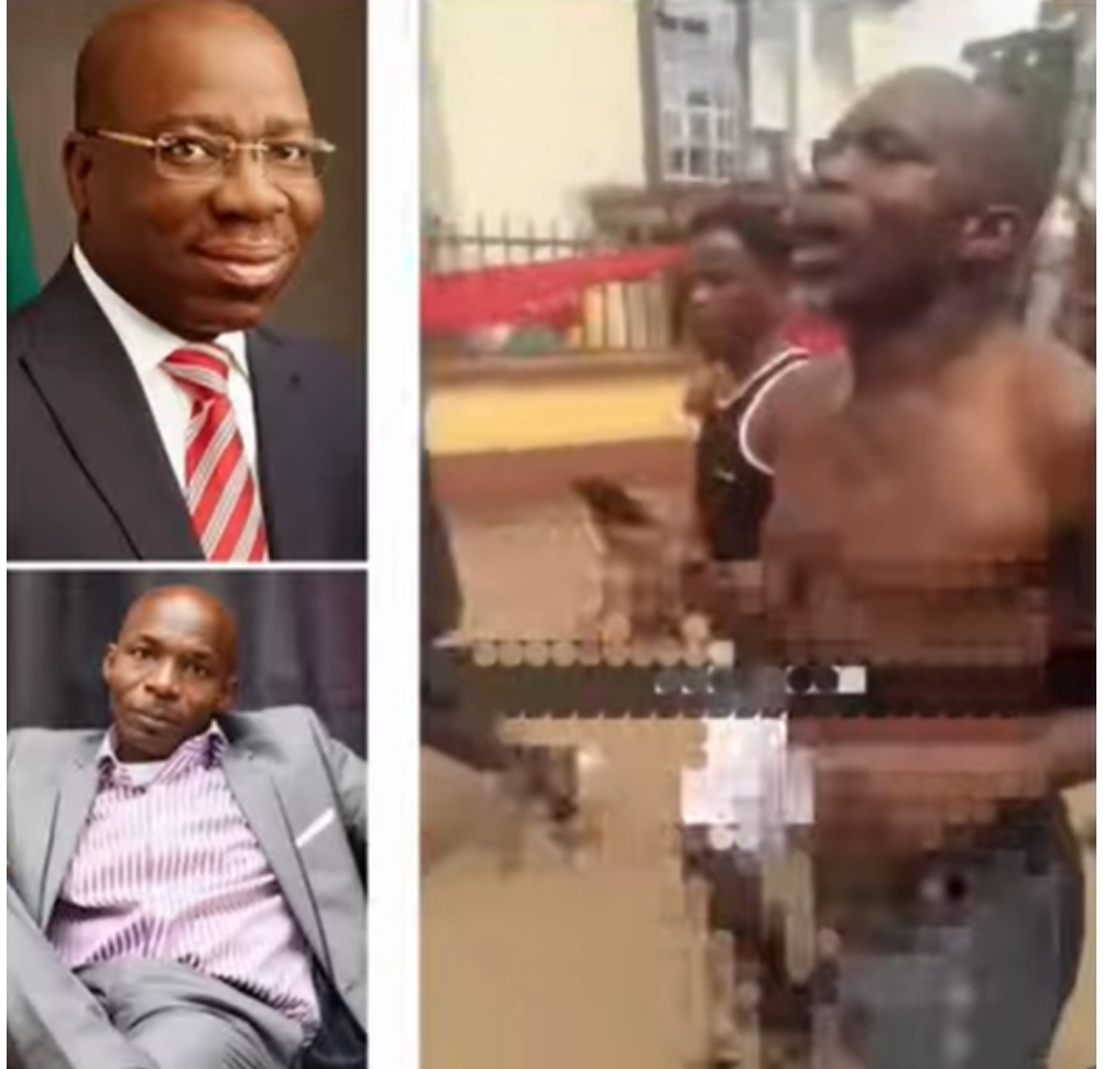 Suspected thugs att@ck and strip n@ked former governor, Godwin Obaseki’s cousin over alleged verbal attacks on Oba of Benin