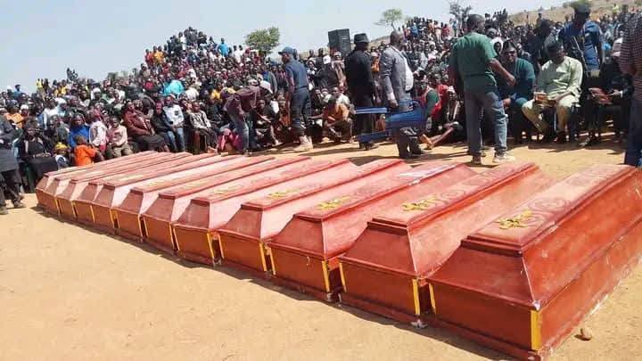 12 miners who were k!lled by suspected herdsmen buried in Plateau