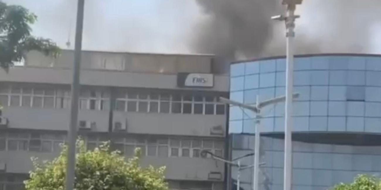 Fire Guts Federal Revenue Agency FIRS Headquarters In Abuja