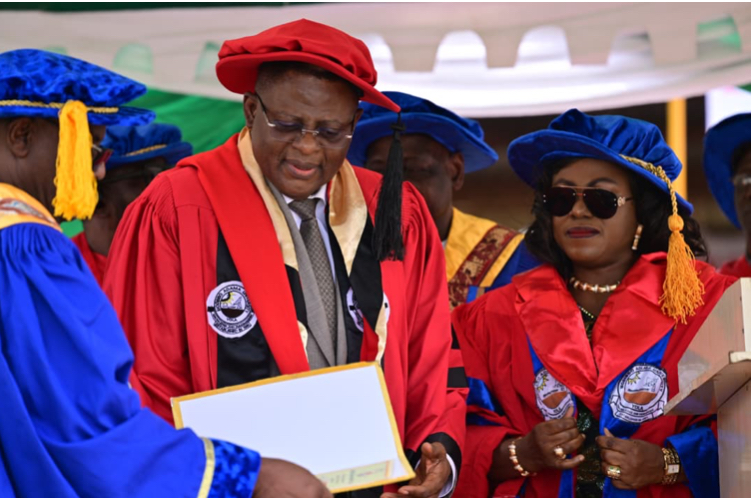 Governor Otu Receives MAU Honorary Doctorate, Dedicates Award to Nigerian Youth