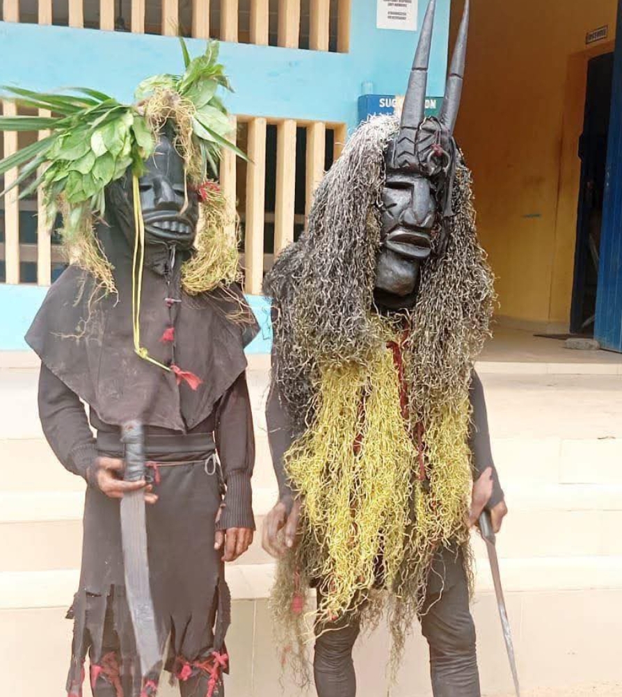 Police arrest two masquerades for breach of public peace in Akwa Ibom