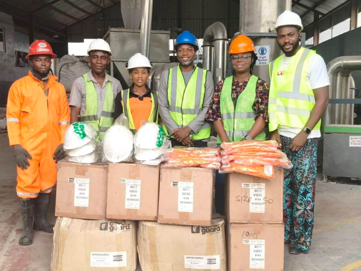 NSE Trans Amadi Promotes Industrial Safety, Sustainability with Donation to Plastic Recycling Plant