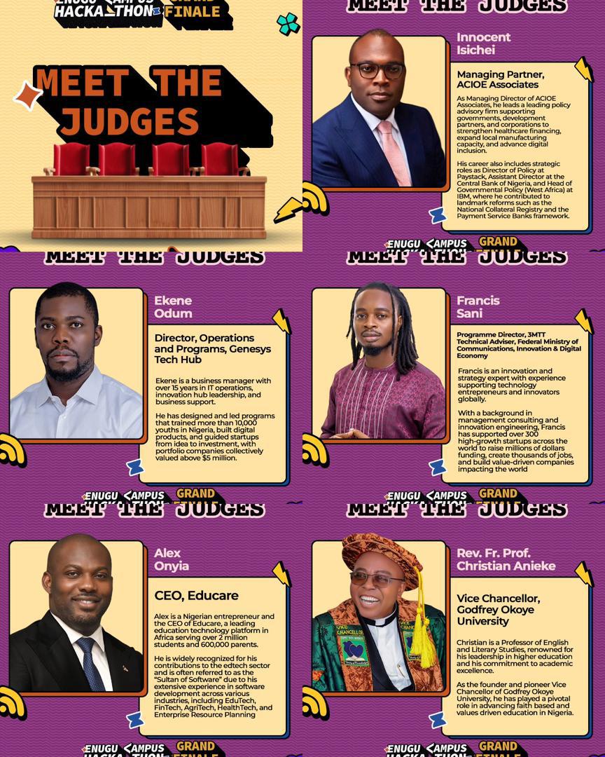 Enugu Campus Hackathon 2026: Top Tech Leaders Set to Judge Grand Finale of Emerging Startup Innovations