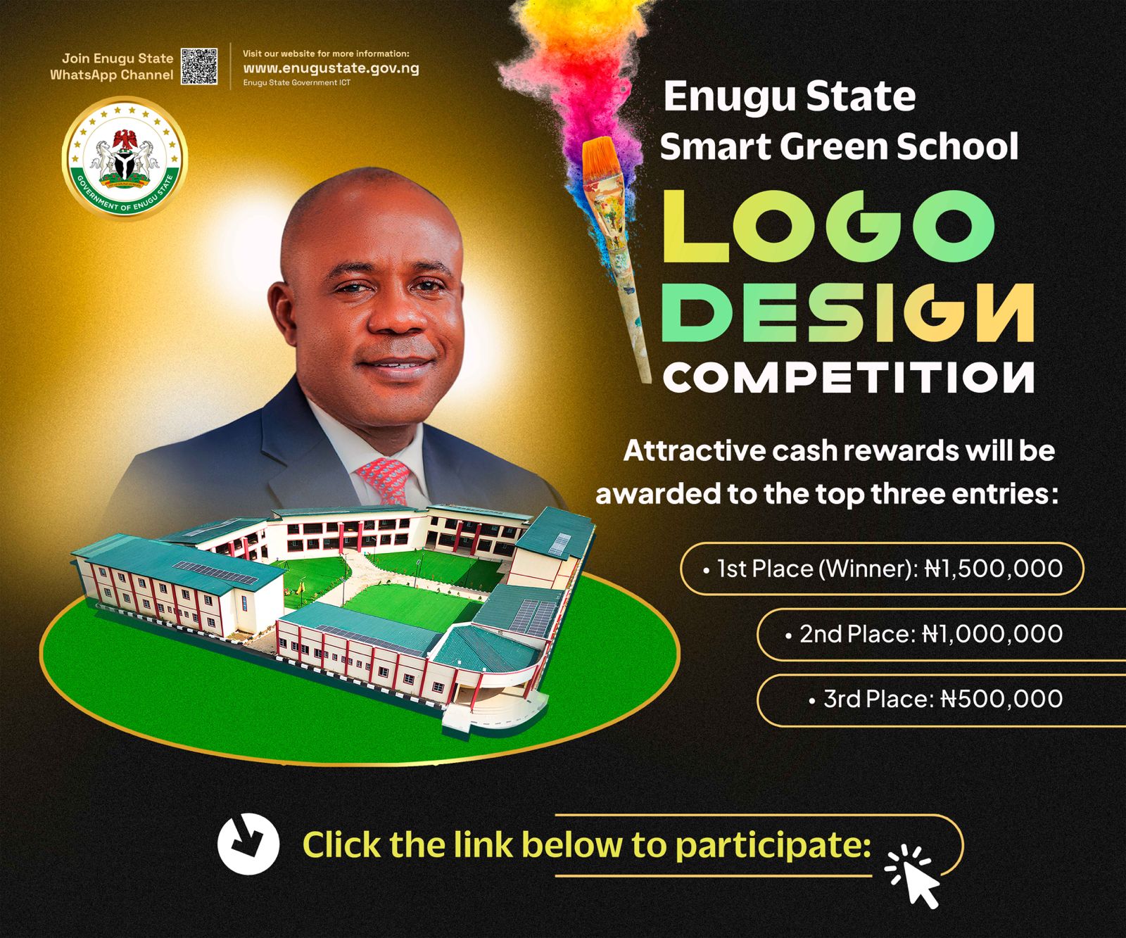 BREAKING… Enugu Govt Announces Smart Green School Logo Competition