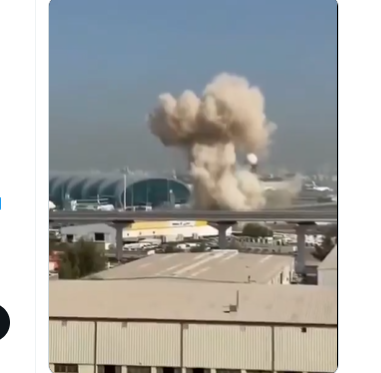 Iran strikes Dubai International Airport in UAE (Video)