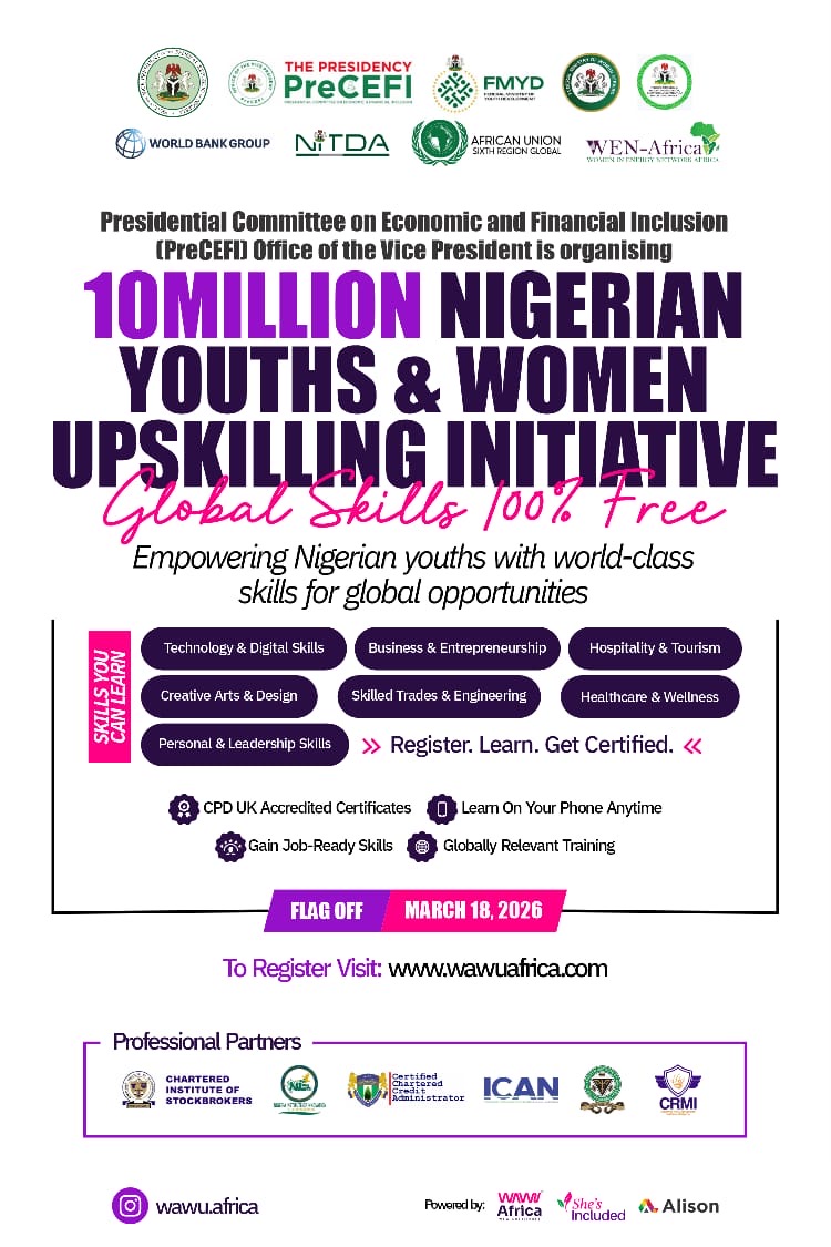 ENUGU YOUTHS, WOMEN, ARTISANS, CREATIVES, AND ENTREPRENEURS — THIS IS YOUR MOMENT.