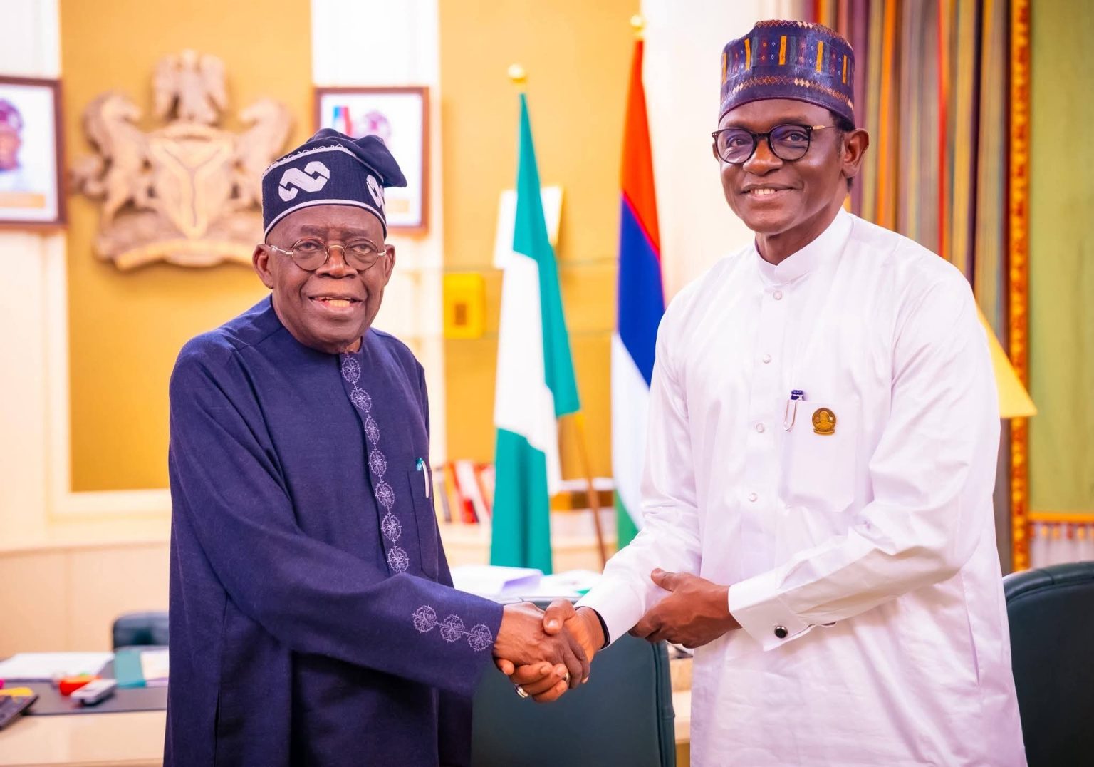 Tinubu Meets Yobe Governor, Police Minister Over State Development