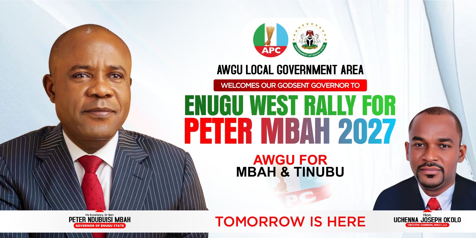 “Awgu Declares Loyalty: Okolo Leads Massive Mobilisation as Mbah Returns ‘Home’ for 2027 Rally”