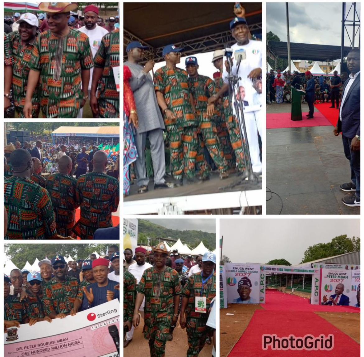 THE THUNDEROUS ENDORSEMENT RALLY OF PRESIDENT BOLA AHMED TINUBU AND GOVERNOR PETER NDUBISI MBAH BY ENUGU WEST SENATORIAL ZONE