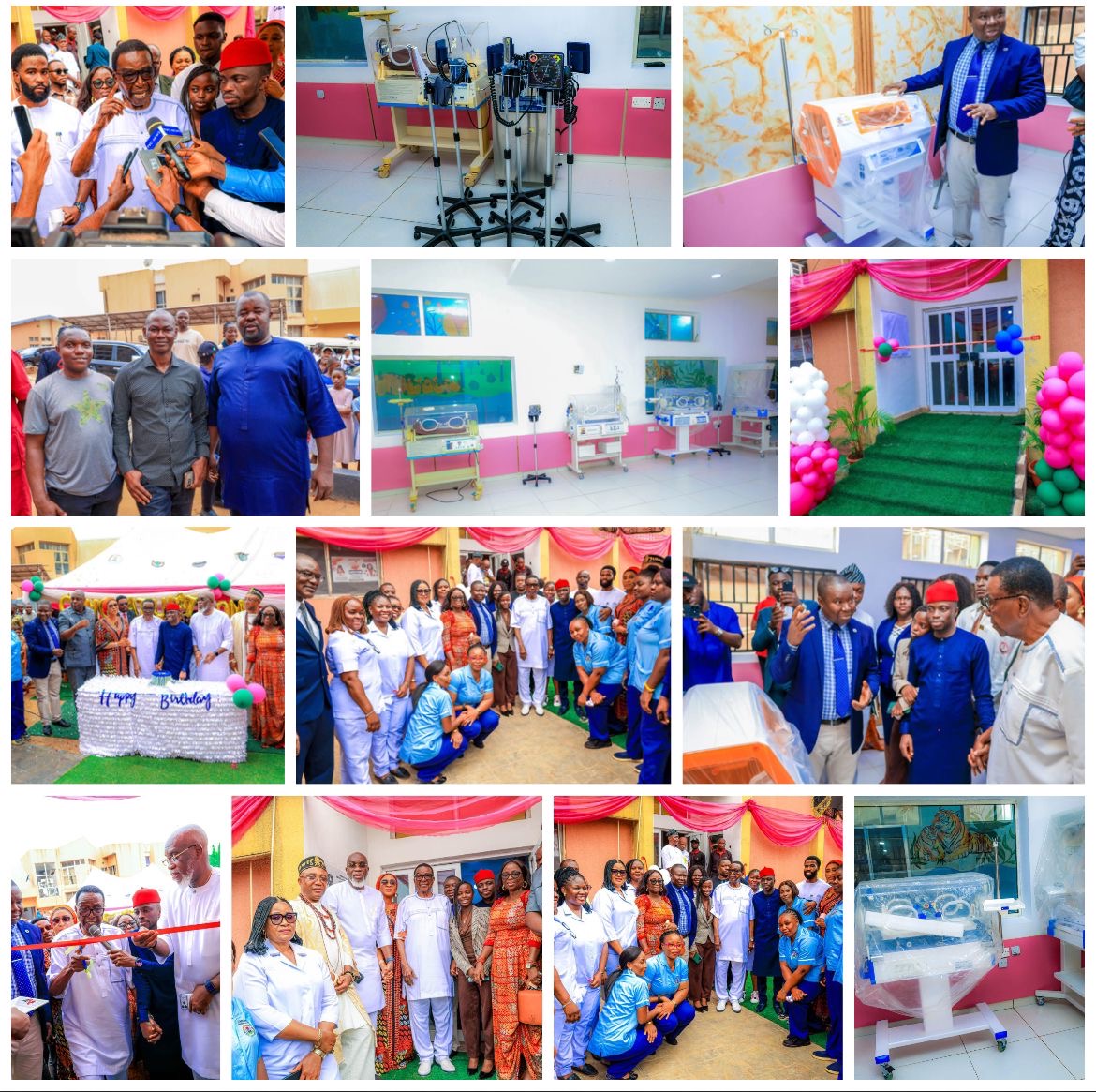 Gov Mbah Unveils Re-equipped Neonatal Ward in Parklane Hospital