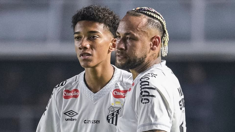 Neymar slaps Brazil legend Robinho’s 18-year-old son during training ground fight at Santos