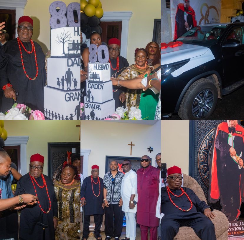 A Legacy Celebrated: Tributes, Culture, and Grandeur as Chief Ide Jonah Ikwuka Marks 80th Birthday as Family Gifts Him a Brand-New Car