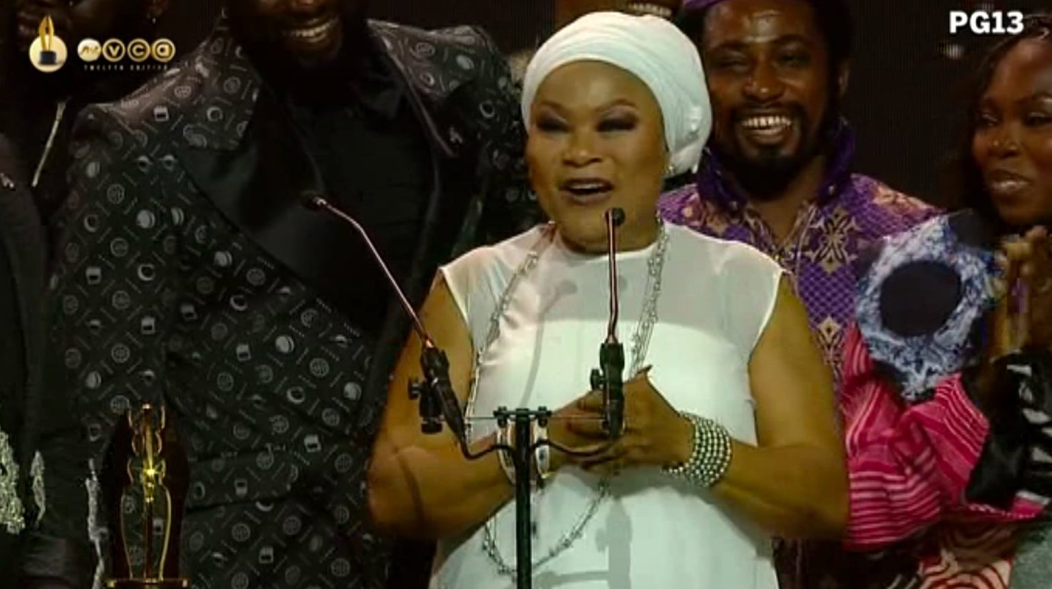 Sola Sobowale, Kanayo O. Kanayo Honoured with Industry Merit Awards at AMVCA 2026