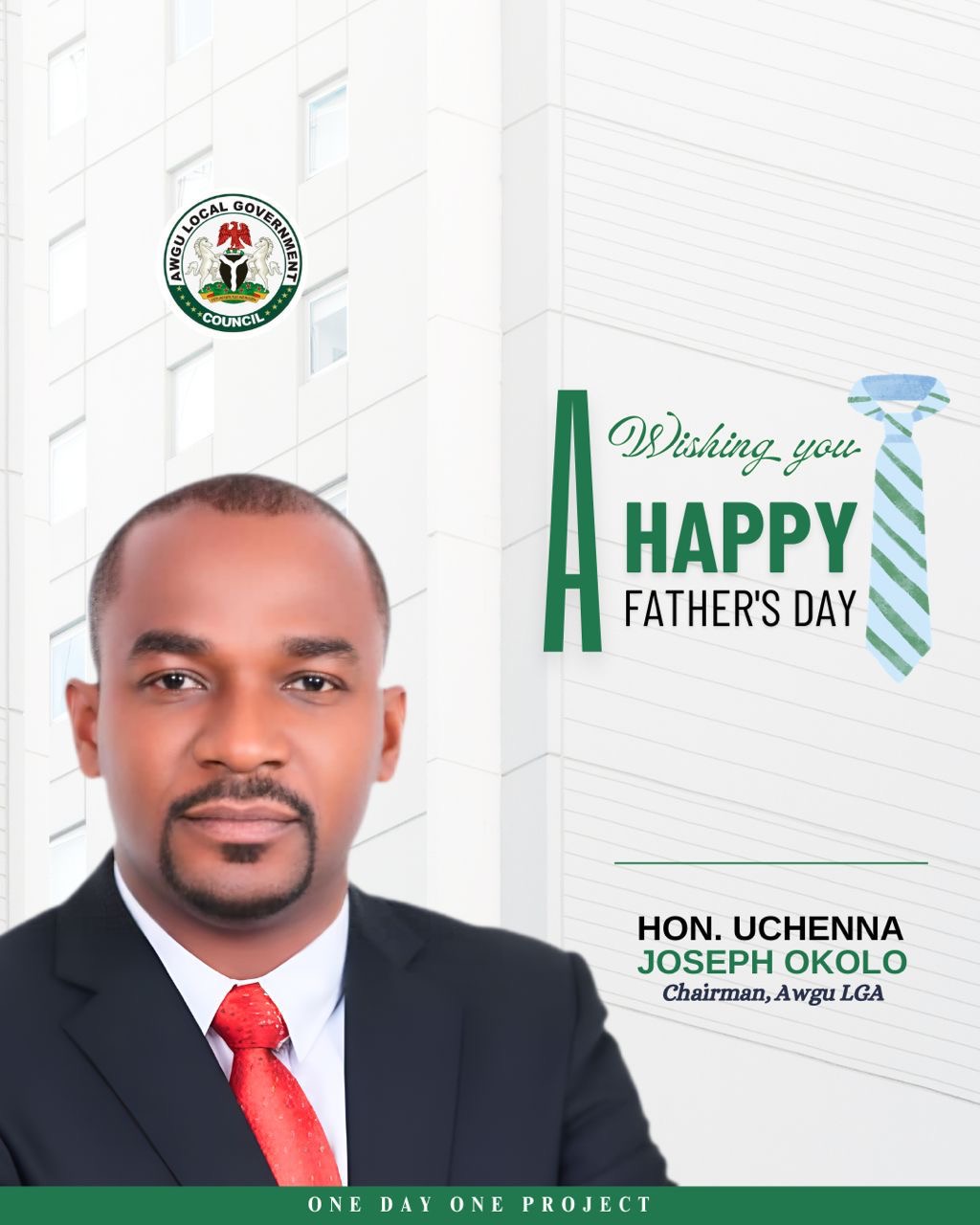 “Guardians of the Home, Builders of the Future: Awgu Council Chairman Okolo Honors Fathers on Their Special Day”