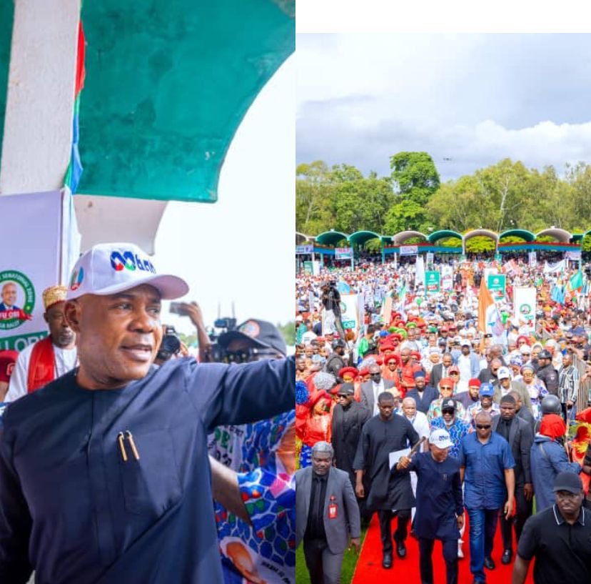 2027: Mammoth Crowd as Enugu East Zone Endorses Tinubu, Mbah for Second Term