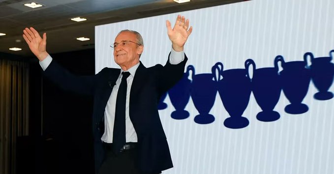 Florentino Perez re-elected for eighth term as Real Madrid president
