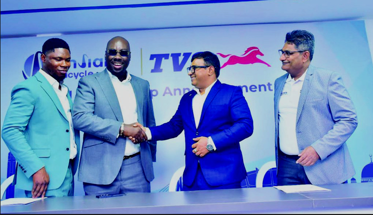 TVS Motor Expands Nigerian Operations, Partners Enviable Tricycle to Grow Network to 47 Outlets