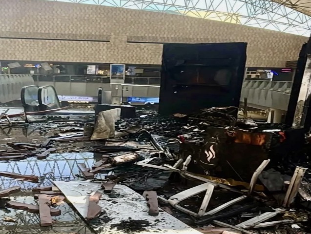 Iran blows up part of Kuwait international airport k!lling at least one as regime and US trade fire