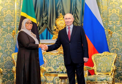 Samia Suluhu Hassan Meets Vladimir Putin in Moscow Amid Western Isolation