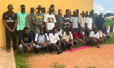 Police Foil Cult Initiation Ceremony, Nab 30 Suspects in Ogun