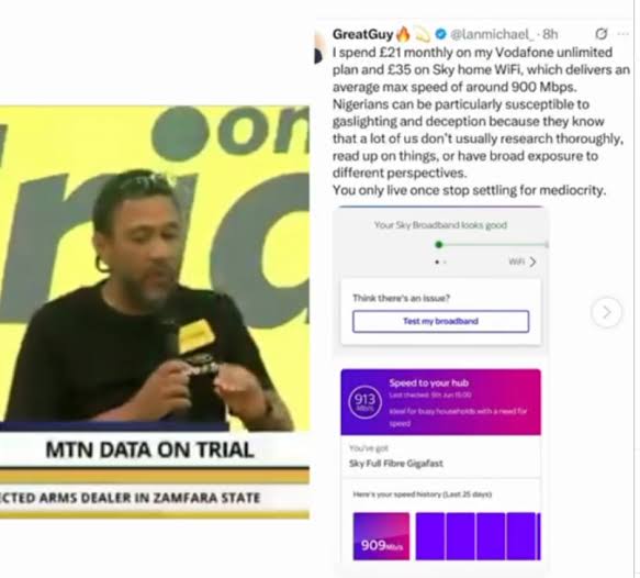 MTN CEO claims there’s no unlimited data anywhere in the world unless you’re paying a fortune for it but Nigerians share screenshot of what they pay for unlimited data abroad to counter him