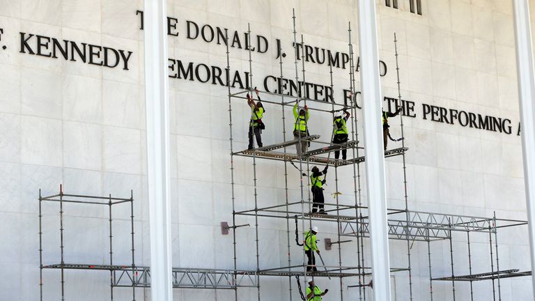 Trump’s name removed from Washington Arts Centre